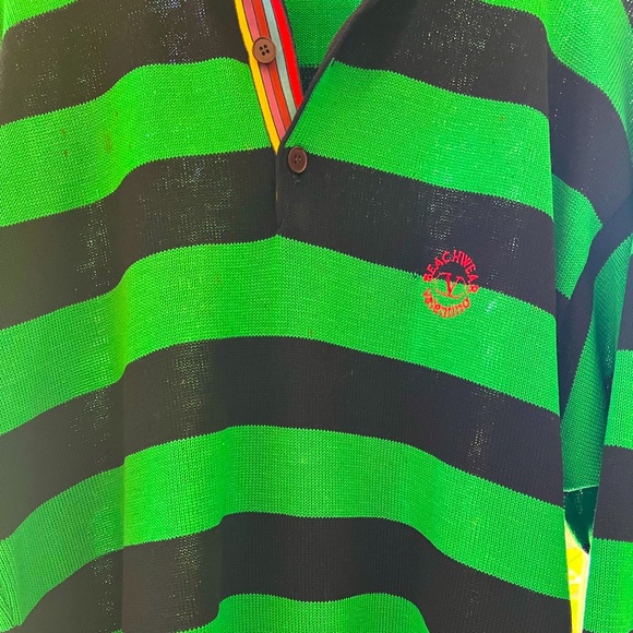 Vintage 1980’s Valentino Beach Wear Paninaro Polo RARE - Picture 8 of 13